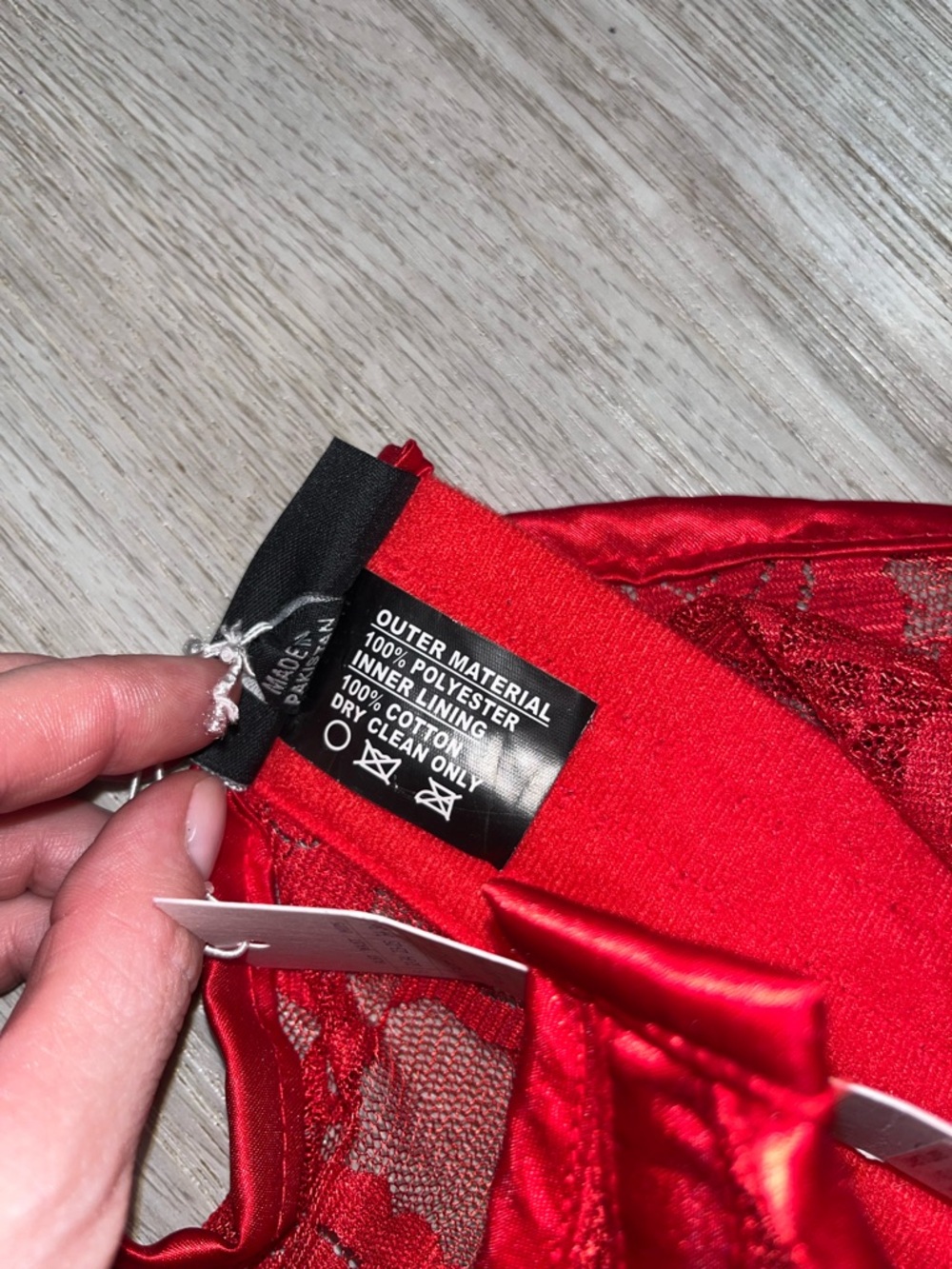 Daisy Corsets Red Lace Bustier Crop Top - Picture 4 of 7